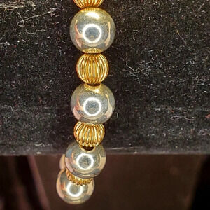 0206. 🥈Sterling Silver ~ Scalloped Bead Ball ~ Bracelet ~ Anklet ~  So sexy!